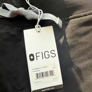 FIGS Black Zamora Jogger Pants